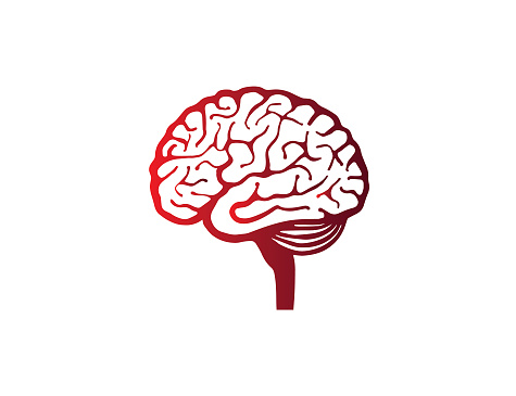 vector art of human brain illlutratiii